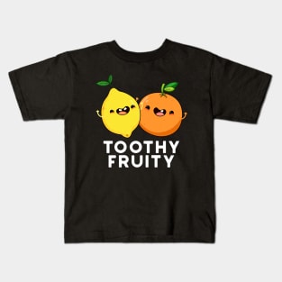 Toothy Fruity Cute Fruit Pun Kids T-Shirt